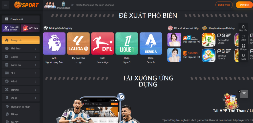 Hướng dẫn cách đăng ký Vsport thông qua tài khoản thông thường 
