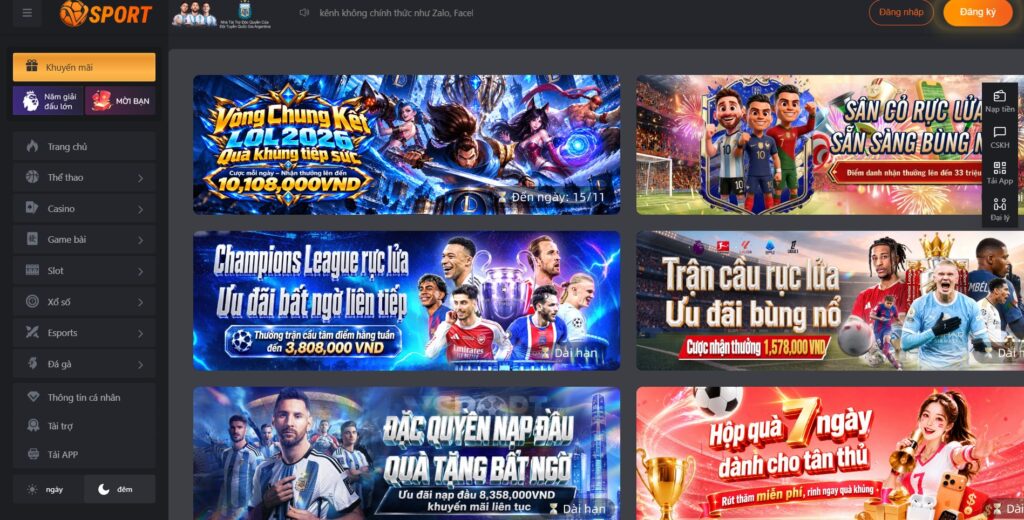 Điểm nổi bật giúp Vsport đứng đầu thị trường 