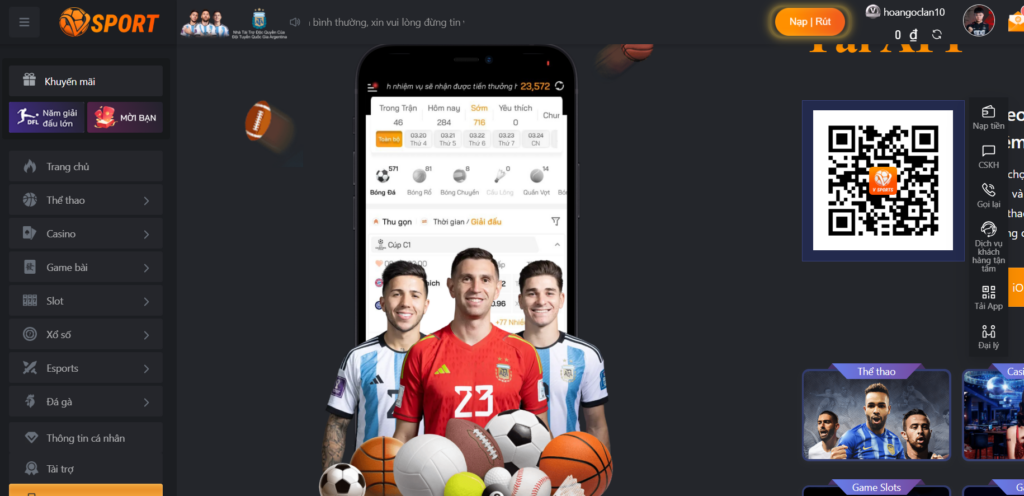 Tải app Vsport được thực hiện như thế nào?